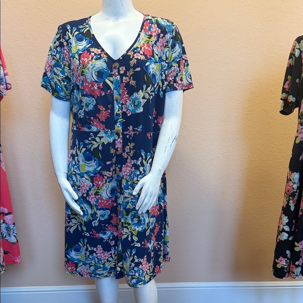 Floral V-Neck Dress